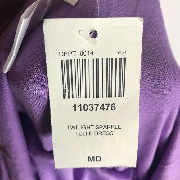 My Little Pony MLP Women's Medium NWT Twilight Sparkle Tulle Mini Dress - Picture 4 of 11